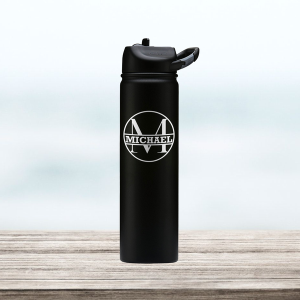 YOUR Company Logo Laser Engraved on a 27 Oz Stainless Steel Water Bottle,  Corporate Gift, SIC, Employee Business Gift, Company Party Brand 