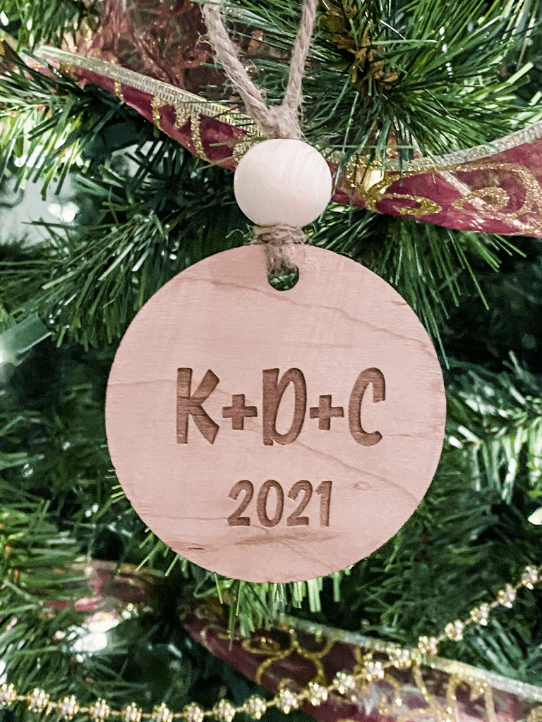 Funny Friendship Christmas Ornament, Laser-engraved, Customizable, Wood