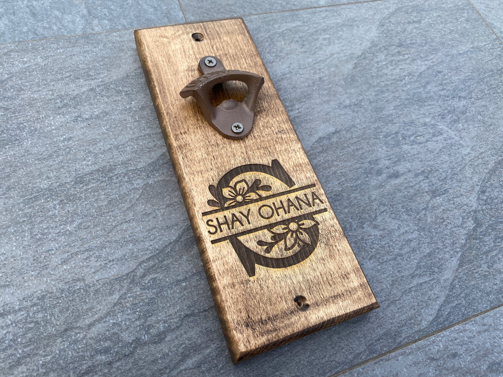 Wood Bottle Opener | Custom Engraved Gift