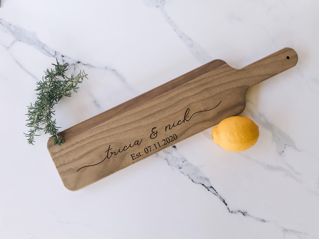 Charcuterie Wood Cutting Board | Custom Engraved | Personalized Gift