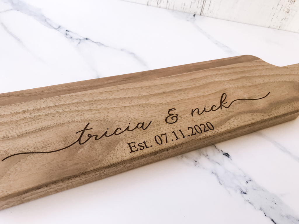 Charcuterie Wood Cutting Board | Custom Engraved | Personalized Gift