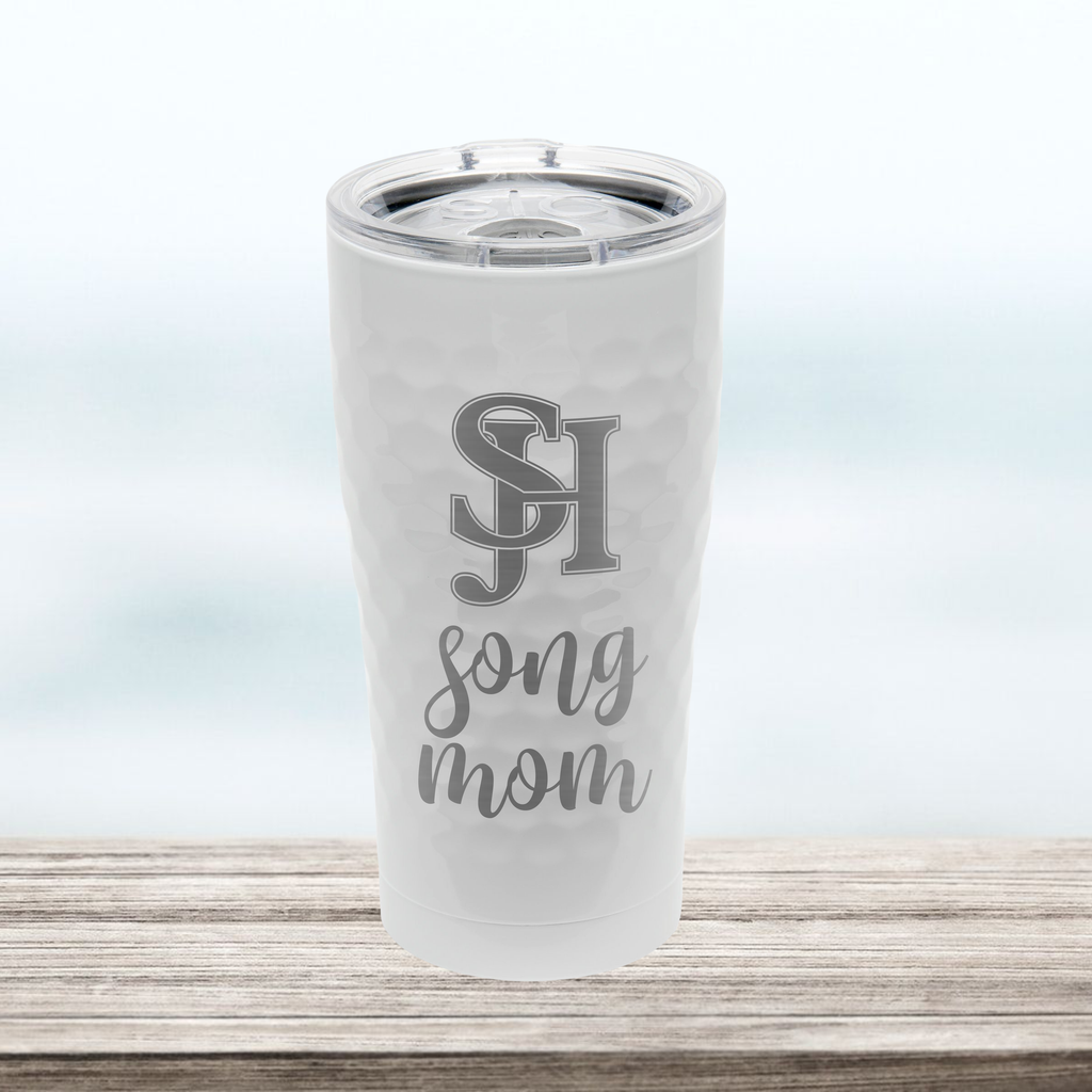 SJHHS "Song Mom" - 20 oz Tumbler - Hammered White