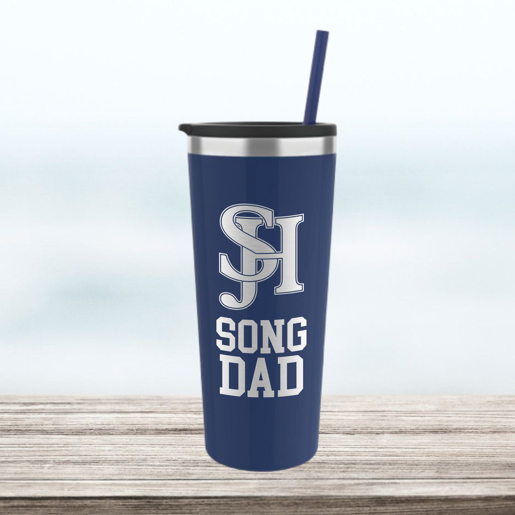 SJHHS "Song Dad" - 22 oz Tumbler - Navy Blue