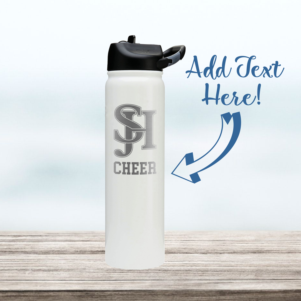 SJHHS - 27 oz Sports Bottle - Add a Sport & Backside Engraving (Optional)