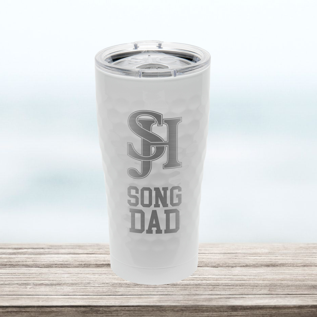 SJHHS "Song Dad" - 20 oz Tumbler - Hammered White