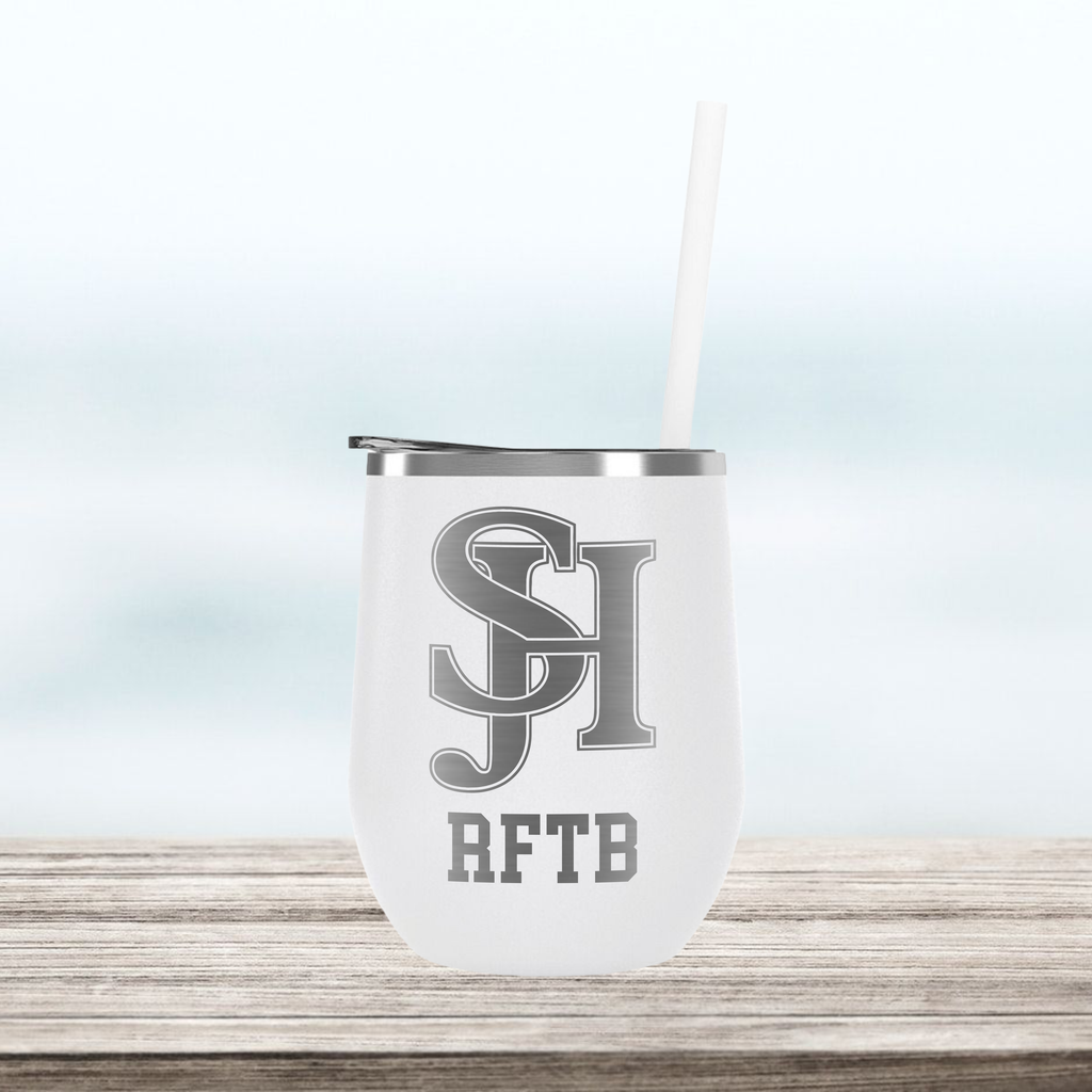 SJHHS "RFTB" - Engraved Wine Tumbler - White