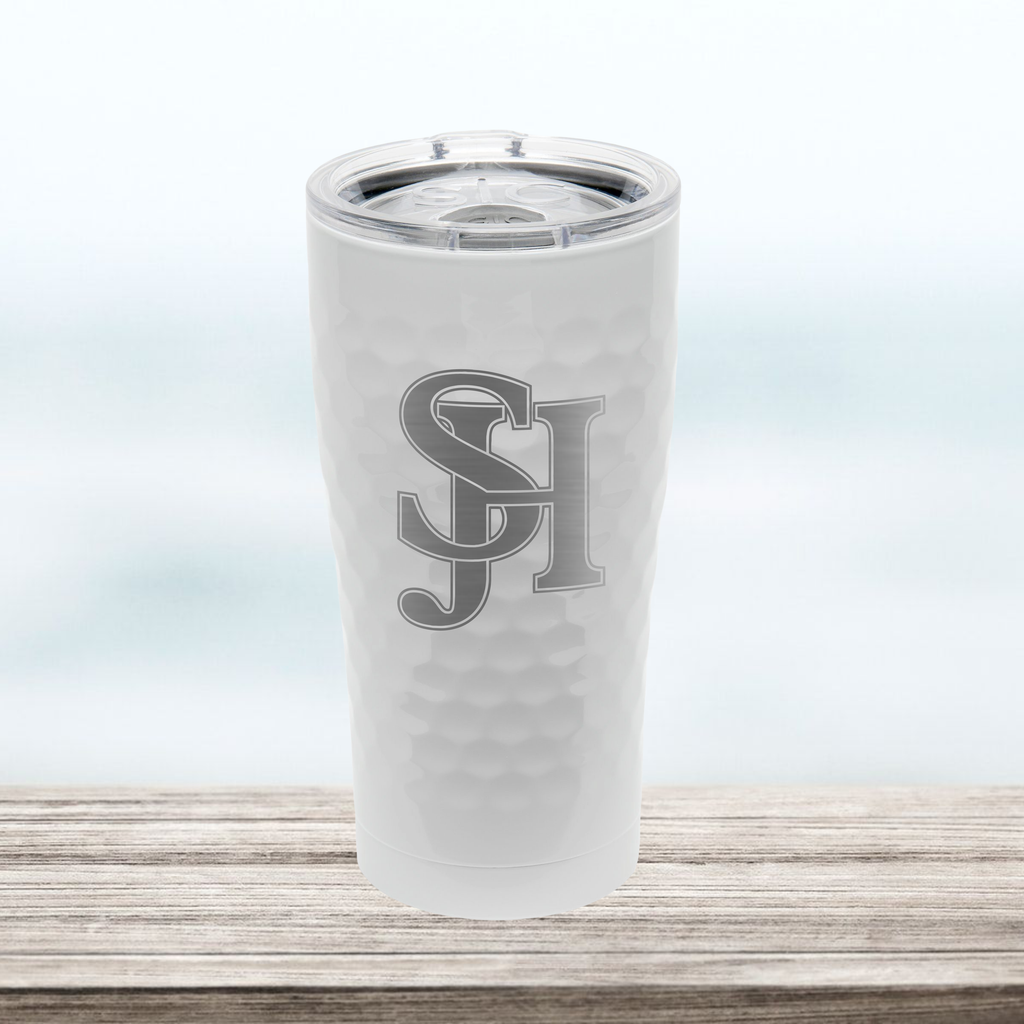 SJHHS (Logo Only) - 20 oz Tumbler - Hammered White