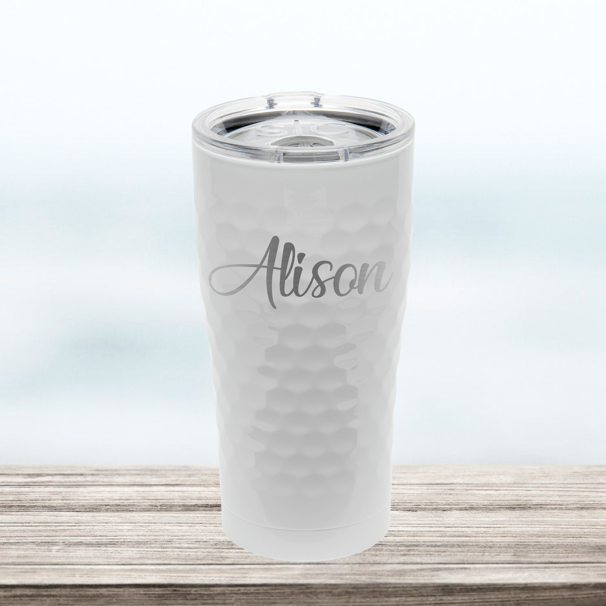 20oz Tumbler Engraved With Initial and Name