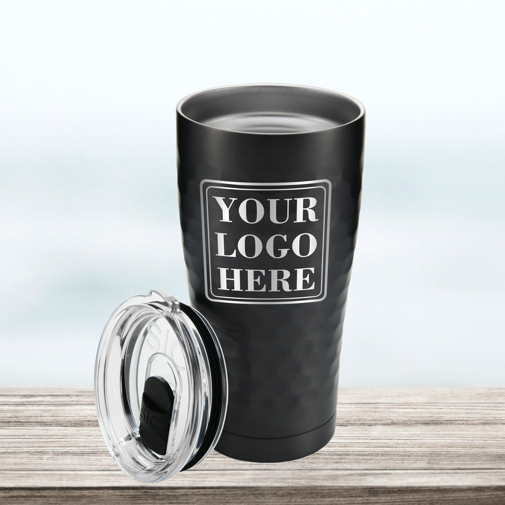 Your Business Logo | 20 oz Engraved Tumbler with Lid | Personalized