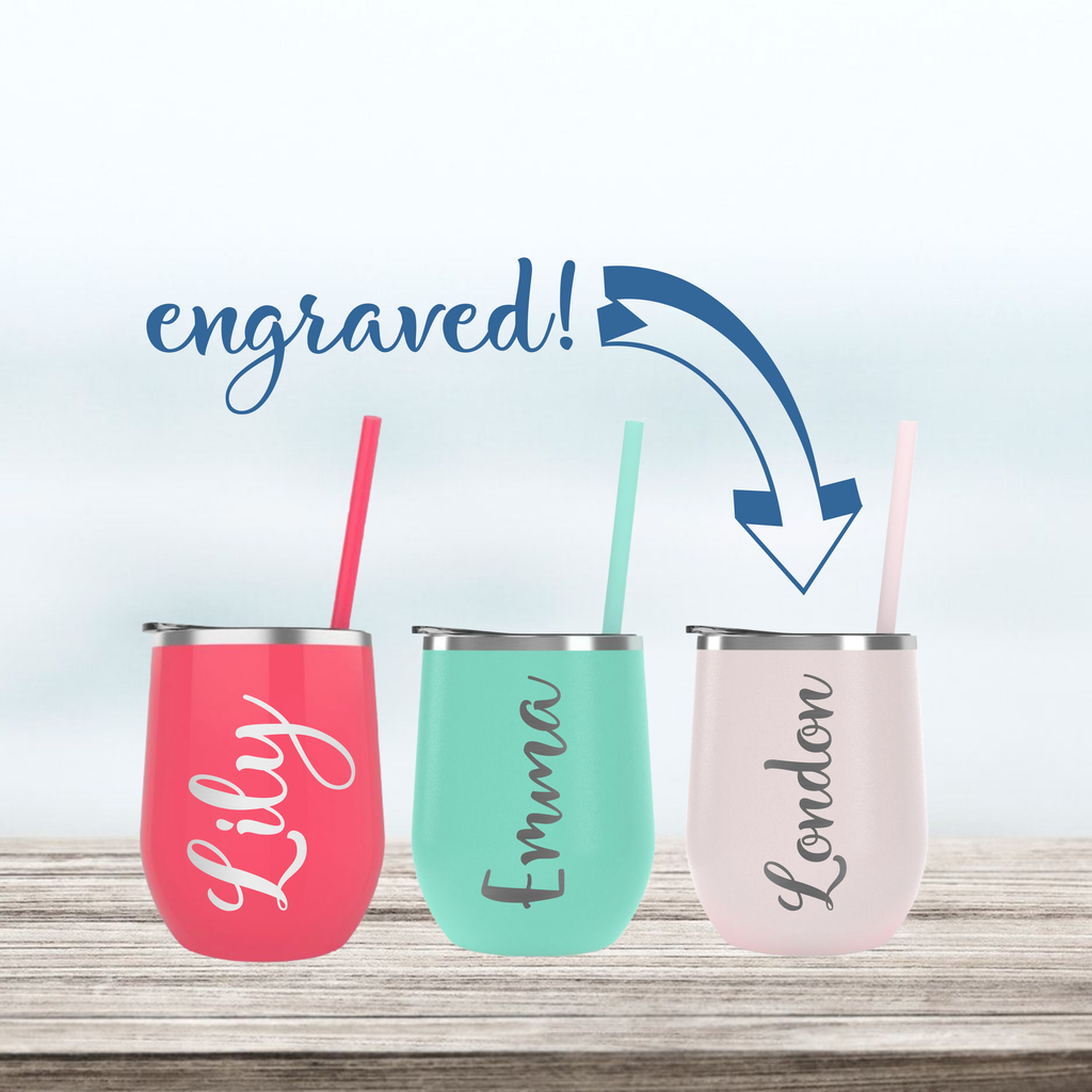 Personalized Wine Cups. Wine Tumblers. Cupture Insulated Wine