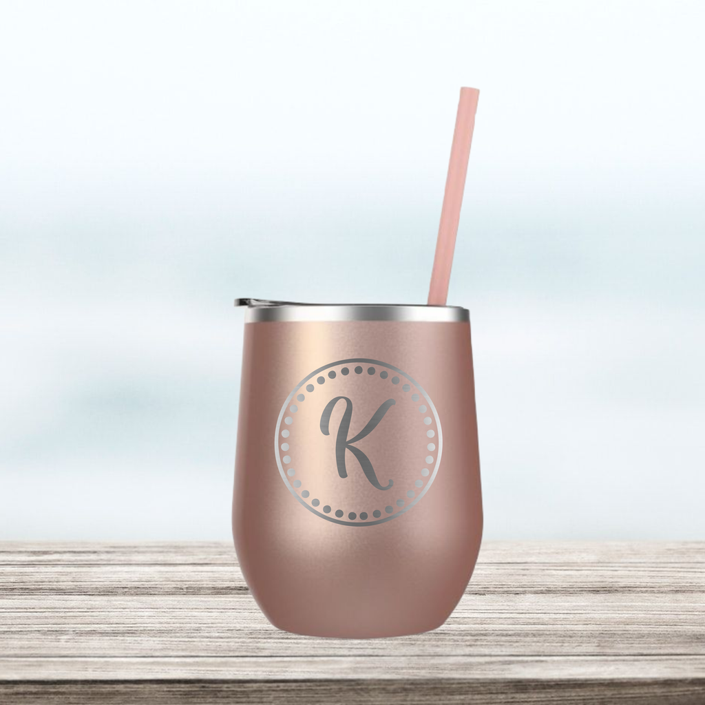 Custom Wine Tumbler, Personalized Wine Tumbler, Engraved Wine Tumbler,  Monogram Wine, Bridesmaid Tumbler, Insulated Wine, Wine Cup With Lid 