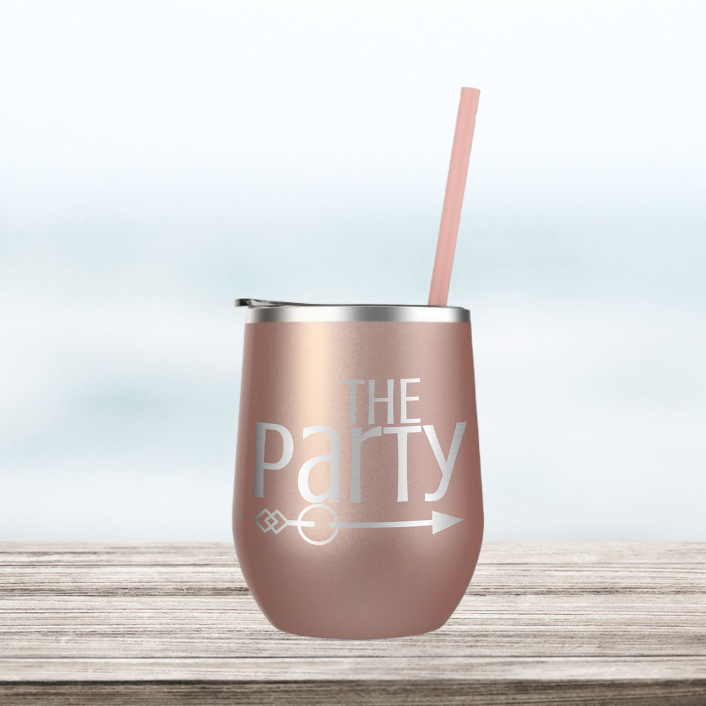 The Party | Custom Engraved Wine Tumbler | Bachelorette Party | Bridesmaid Gifts