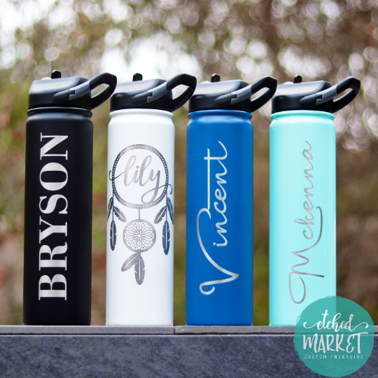 Hydro Flask 20 Oz Bottle Engraved Logo