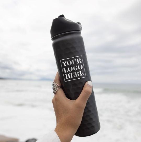 The Mountains are Calling and I must go | Engraved 27 oz Stainless Steel Double-Walled Sports Water Bottle with Straw