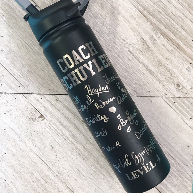 Customized & Personalized Gray Water Bottles